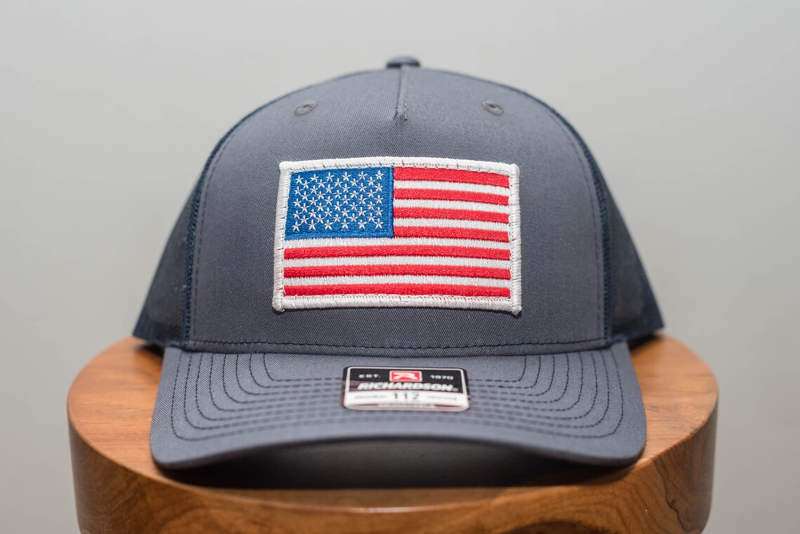 American Flag Hat Vintage Patch Hat Richardson 112FP Trucker | Etsy