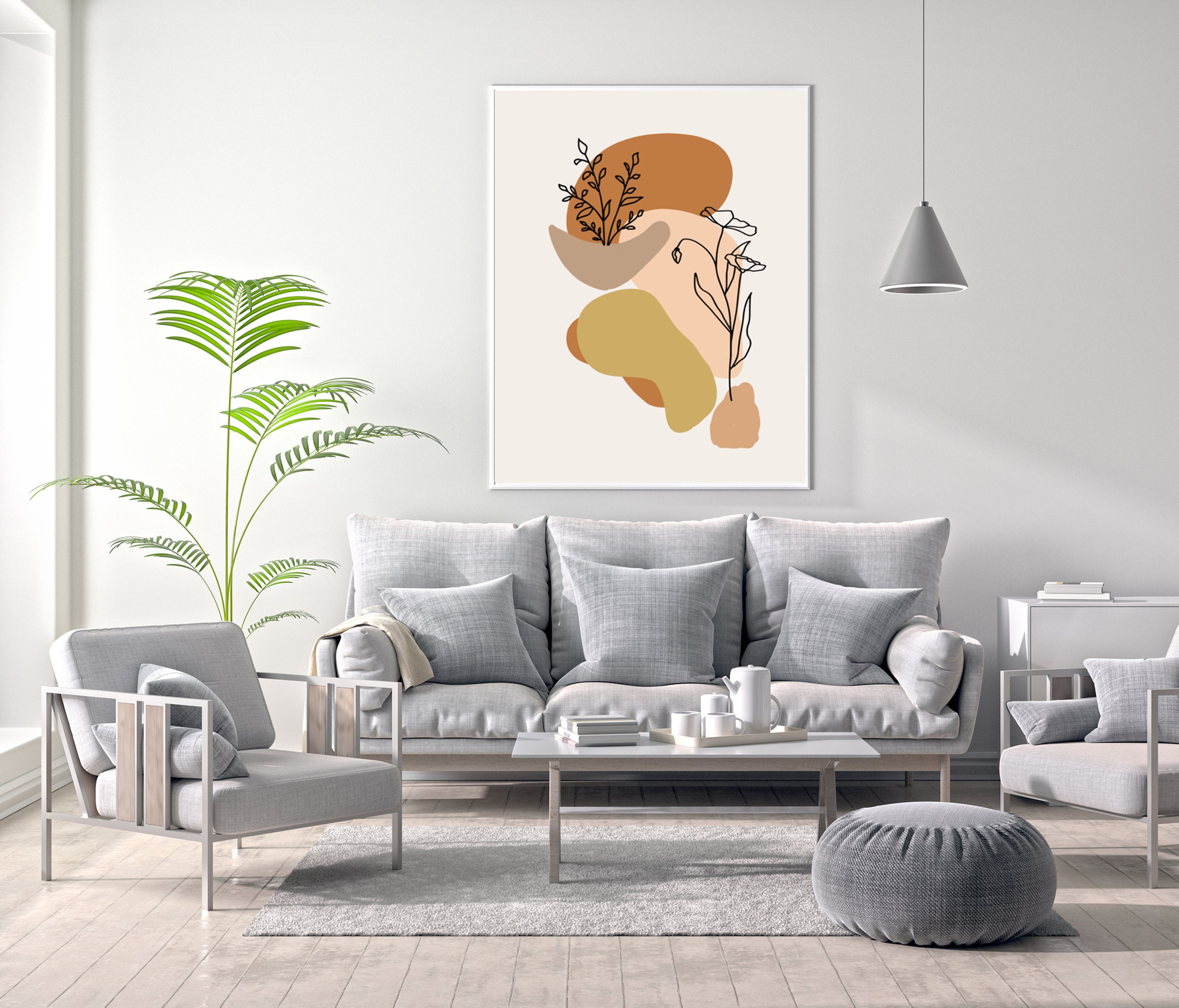 Printable Wall Art Neutral Wall Art Living Room Print Etsy
