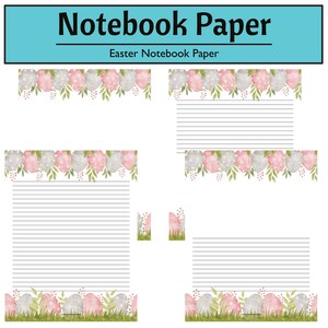 Easter Egg Stationary Paper | College-Ruled