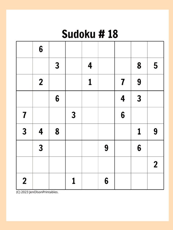 Medium sudoku puzzles @