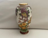 Antique Japanese Satsuma Pottery Vase