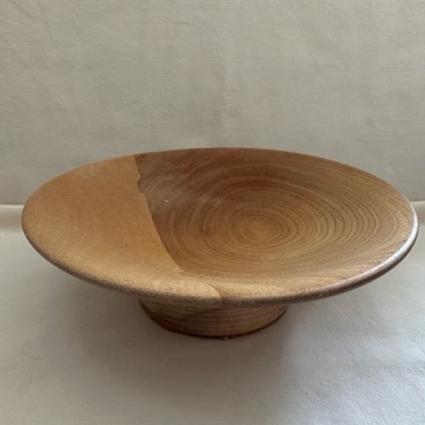 Vintage Turned Wood Art Bowl