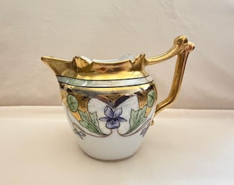 Antique Tressemanes Vogt Limoges Porcelain Creamer