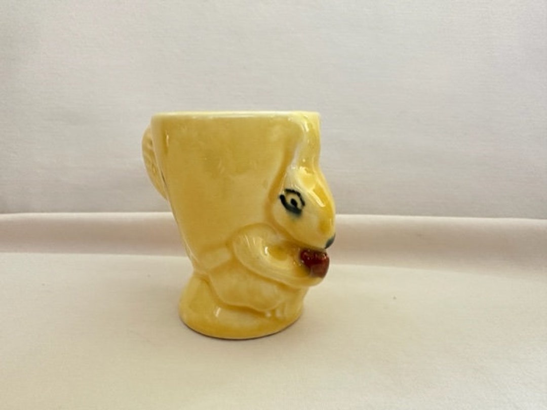 Vintage Little Yellow Squirrel Toothpick Holder Etsy