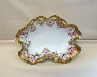 Vintage Viola Rosenthal Ruffled Edge Porcelain Bowl