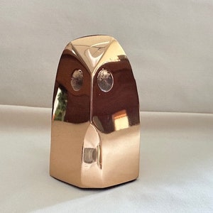 ソリッドブラス彫刻　フクロウ　ジョナサンアドラー・デザイン Jonathan Adler Owl - Etsy