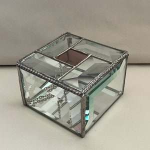 Vintage Glass Jewelry Box