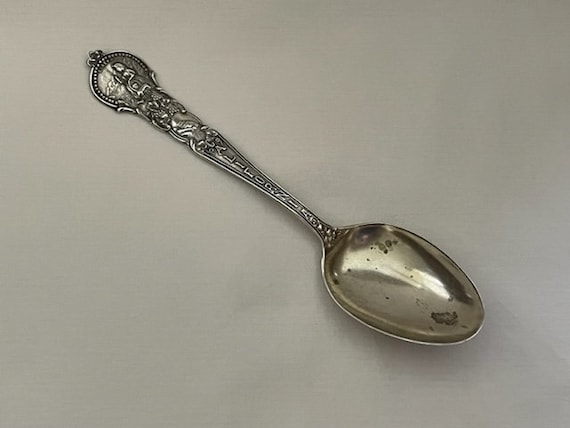 工芸品 California Old school spoon Antique Sterling Silver Eureka California Souvenir Spoon - Etsy