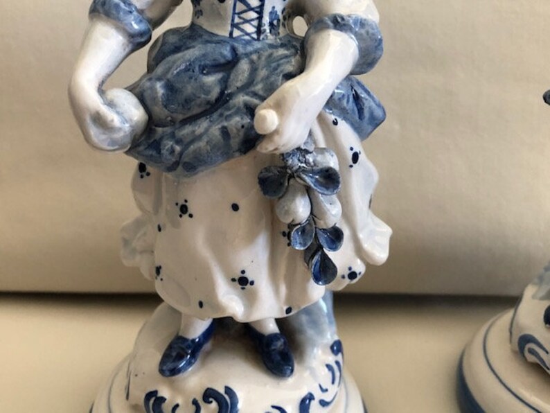 Vintage Pair Meiselman Italy Art Pottery Figurines Etsy