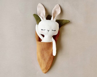 Easy Easter Bunny with Carrot pouch pattern - Instant Download Sewing Pattern