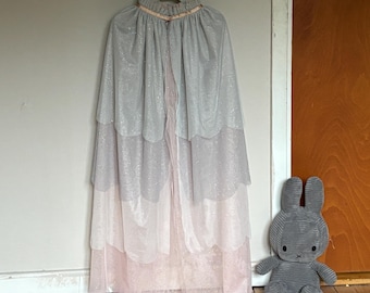 Kids Princess Cape Costume, Tulle Fabric Sewing Pattern (PDF Download)