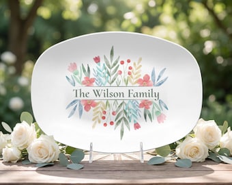 Custom Housewarming Gift: Family Name Serving Platter