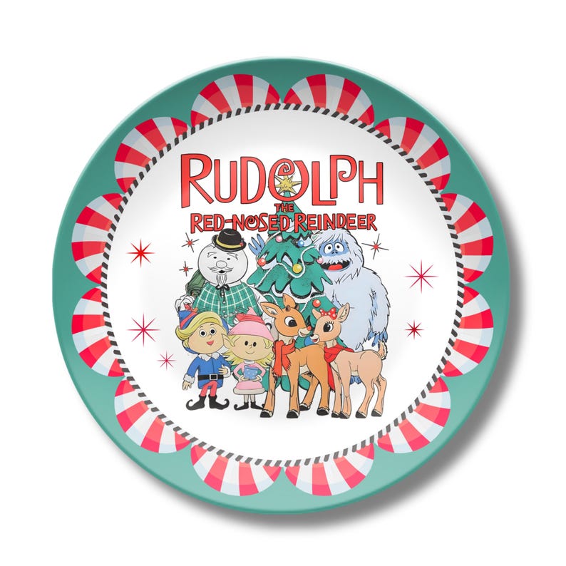 Rudolph the Red-nosed Reindeer Christmas Plate - Etsy