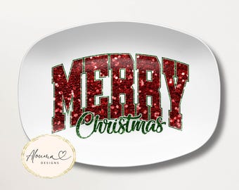 Festive "Merry Christmas" Platter