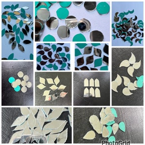 craft mirrors in different shapes, small mirrors, mirrors for creating, mosaic mirrors,mirrors for art.