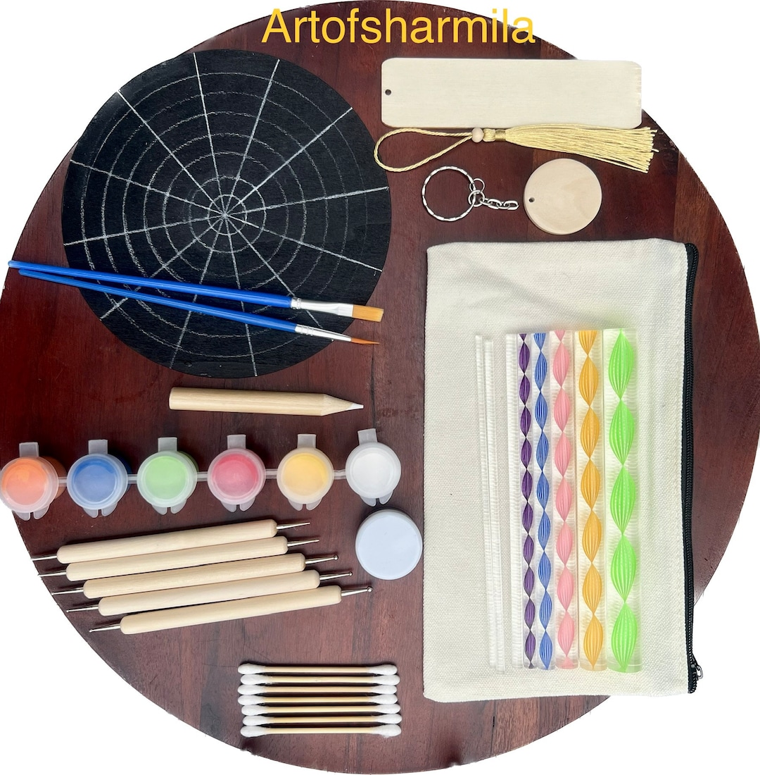 Dot Mandala Painting Kit for Beginners Dotting Tools Dotting Etsy