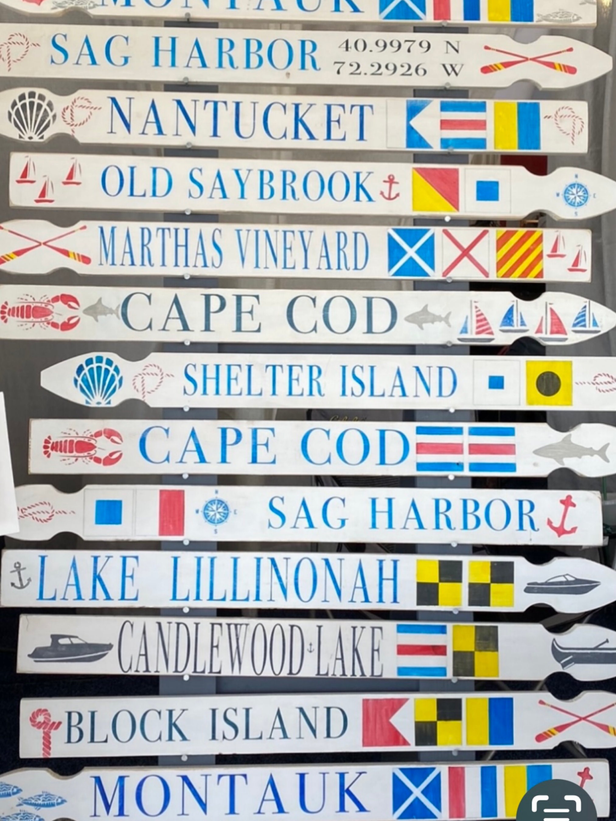 Custom Hand Painted Nautical Wood Sign: Personalized Destination ...