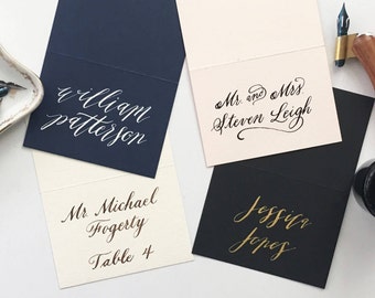 Wedding Place Cards, Calligraphy Place Cards, Place Card, Escort Cards, Escort Card, Placecards, Handwritten Place Cards, Custom Calligraphy