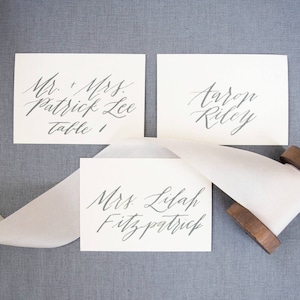 Wedding Place Cards, Calligraphy Place Cards, Place Card, Escort Cards, Escort Card, Placecards, Handwritten Place Cards, Custom Calligraphy