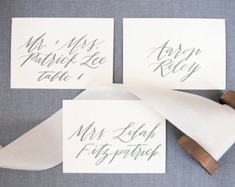 Wedding Place Cards, Calligraphy Place Cards, Place Card, Escort Cards, Escort Card, Placecards, Handwritten Place Cards, Custom Calligraphy