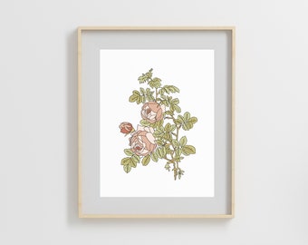 Floral Picture | Digital Art Print | PRINTABLE | 3 Roses