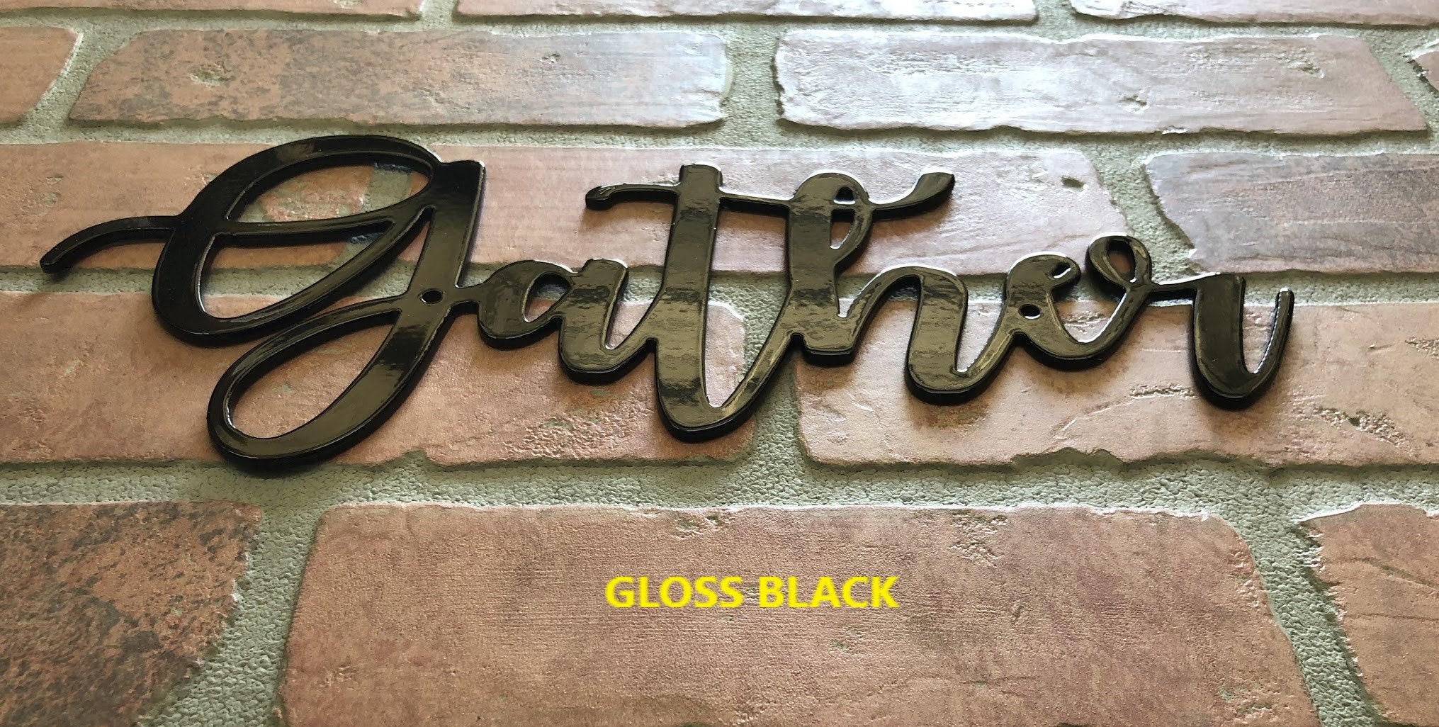 Gather Cursive Wall Sign Metal Sign Metal Words Wreath Etsy