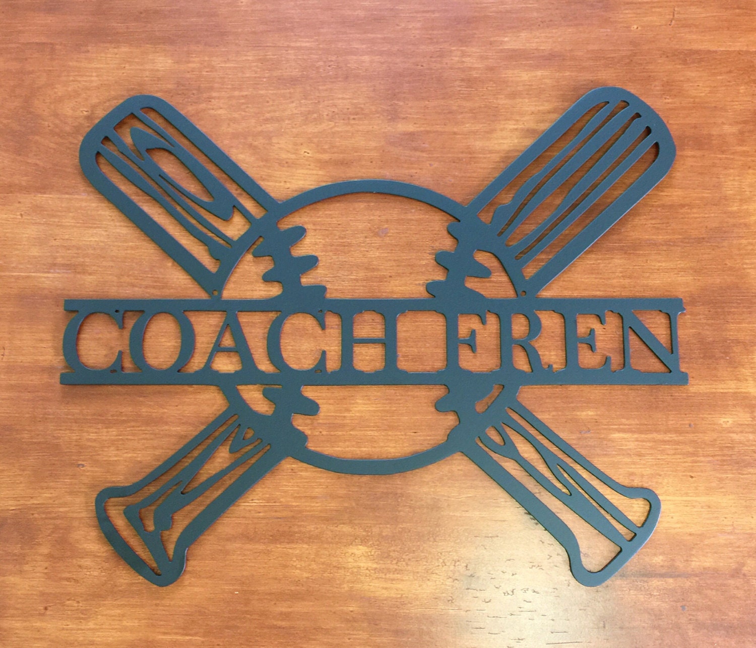 Custom Baseball Softball Sports Sign Wreath Kids Room Decor