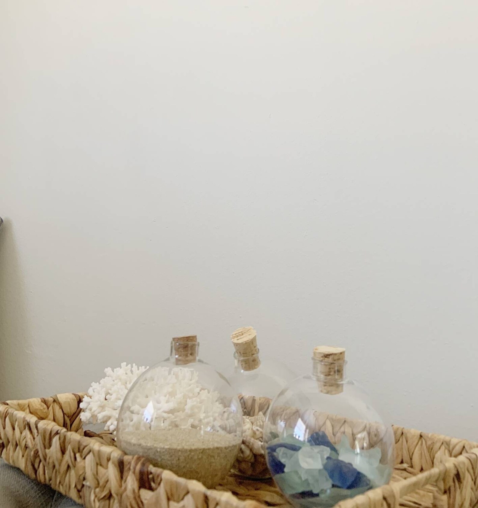 Coastal Vase Fillers Sea Glass Balls Beach Table Decor Bowl Etsy