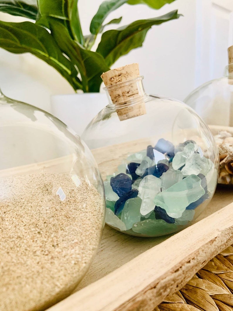 Coastal Vase Fillers Glass Balls Beach Table Decor Bowl Etsy