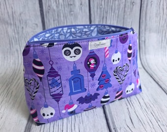 Gothmas Zippered Makeup Bag: Travel Toiletry Organizer