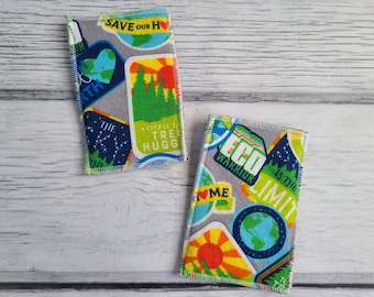 Reusable Kitchen Sponge Set: Eco-Friendly Cotton Flannel Dish Scrubby