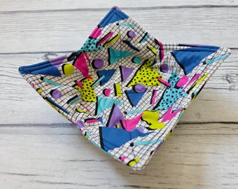 80' Nostalgia Microwave Bowl Cozy: Insulated Cotton Hot Pad
