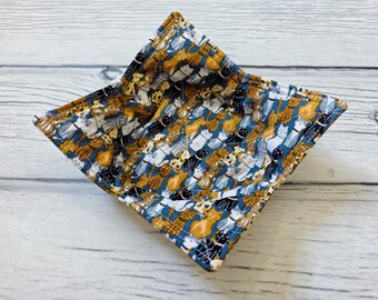Cat Microwave Bowl Cozy: Insulated Cotton Hot Pad, Cat Lady