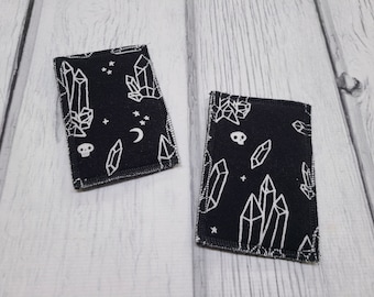 Reusable Kitchen Sponge Set: Eco-Friendly Dish Scrubby, Black Cotton Print