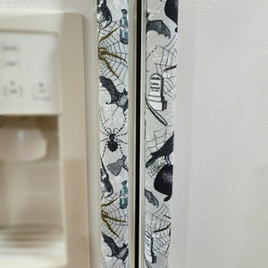 Gothic refrigerator door handle cover, Refrigerator & Oven handle cover, spooky kitchen decor, kitchen product