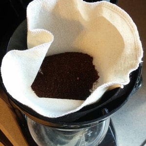 Återanvändbart kaffefilter, noll avfallskaffefilter, oblekt konstil, present till kaffeälskare, present till henne, till henne, kaffepresent