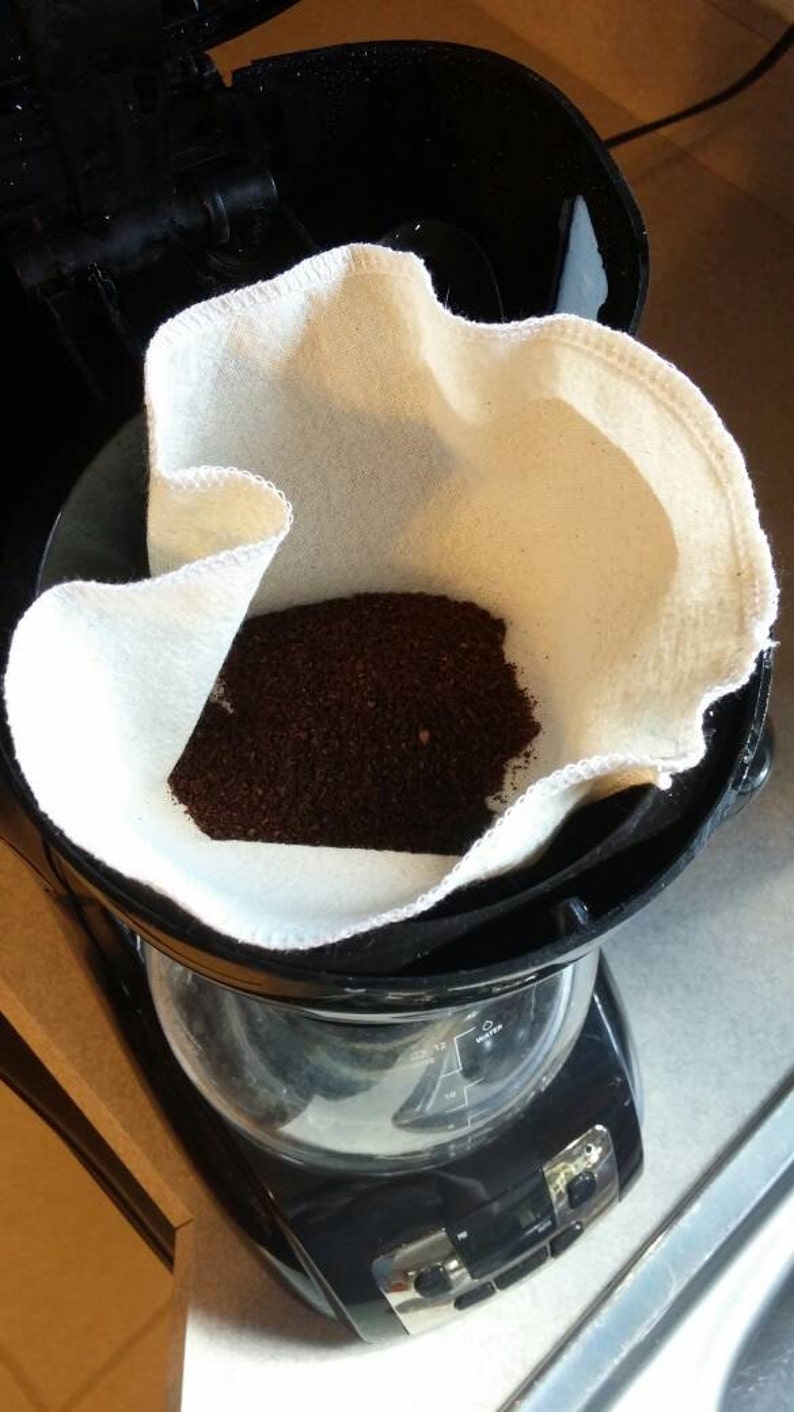 Reusable coffee filter unbleached coffee filter zero waste Etsy