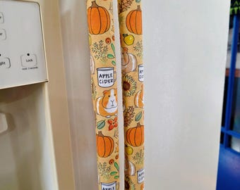 Fall Decor Refrigerator Handle Covers: Kitchen Decor, Apple cider Guinea Pigs