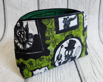 Macabre Bug Zippered Makeup Bag: Travel Toiletry Organizer