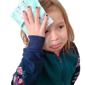 Flannel Ice Pack Cover for Kids: Reusable Ouchie Bag