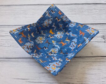 Michigan Microwave Bowl Cozy: Insulated Cotton Hot Pad