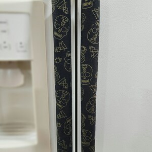 Gothic refrigerator door handle cover, Refrigerator & Oven handle cover, spooky kitchen decor, kitchen product