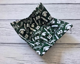 Michigan State Microwave Bowl Cozy: Insulated Cotton Hot Pad