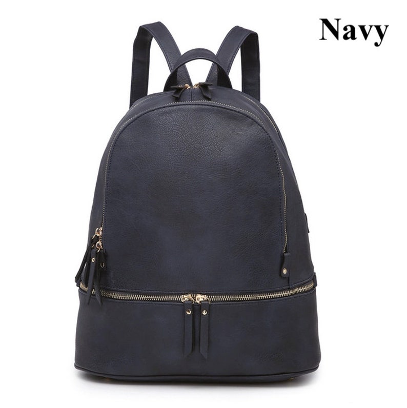 3 Compartment Backpack Purse Backpack Fashion Backpack Etsy