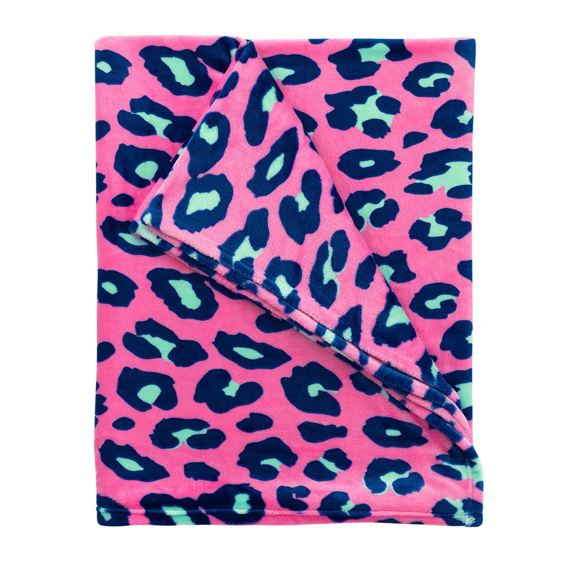 Hot Pink Leopard Blanket Blanket Soft Blanket Plush Etsy