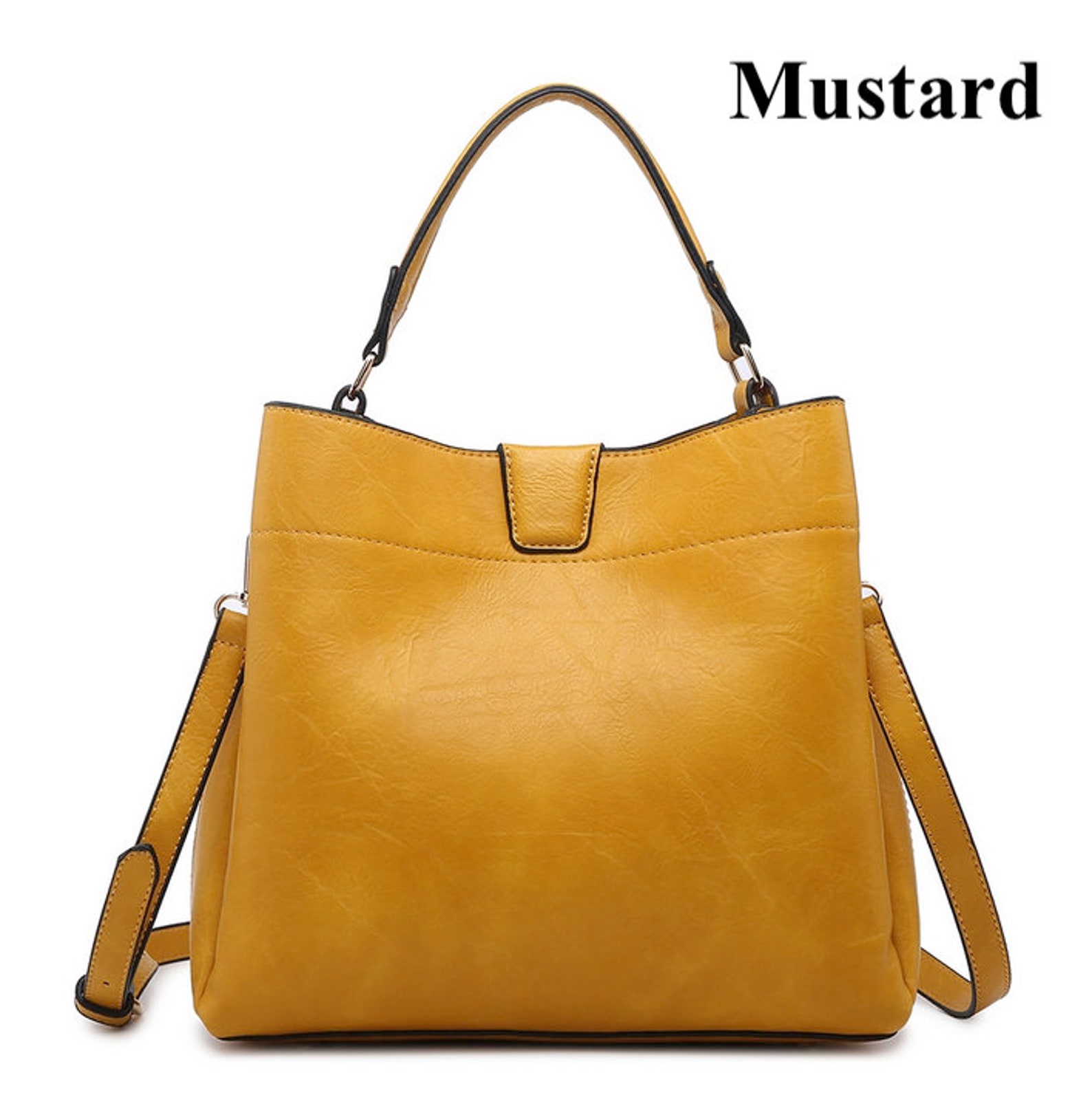 Solid Hobo Bag Hobo Bag Purse Pocketbook Everyday Purse Etsy