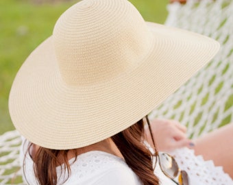 Natural Floppy Hat, Floppy Hat, Hat, Beach Hat, Sun Hat, Monogrammed Floppy Hat, Personalized Floppy Hat, Embroidered Floppy Hat