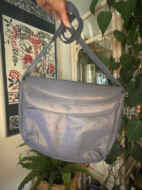 80s Vintage Crossbody Bag Vegan Leather Gem