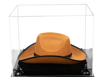 Acrylic Versatile Display Case with Risers and Black Base - 16" x 13" x 12" (A024-B/V61B)