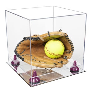 Versatile Acrylic Display Case - Medium Square Box with Risers, and Mirror Base 11&quot; x 11&quot; x 11&quot; (A001/V01)